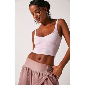 Free People XS The Meg Seamless Crop Top pink